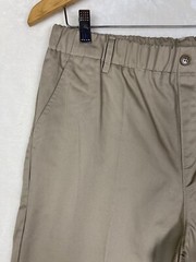Lands End Uniform Pants Boy Plus 20 Pull On Khaki Pleated School wear Oeko-Tex