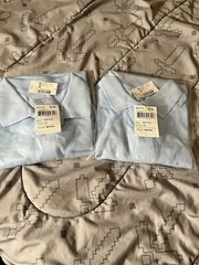 2)School Uniform Shirt, The Children’s Place, Light Blue Boys New Size XXL (16)