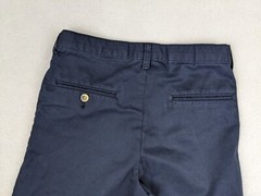 BOY’S BLUE CHINO SCHOOL UNIFORM SHORTS – SIZE 14 ADJUSTABLE WAIST