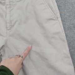 Nautica Shorts Boys 18 Beige School Uniform Twill Flat Front Chino Bermuda