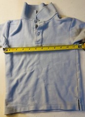 Boys School Uniform Polo Shirt Short Sleeve TAGLESS Size M (5) Regular Cotton