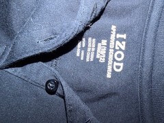 IZOD Approved Schoolwear Navy Blue Polo Shirt Medium 10 12 Uniform Top
