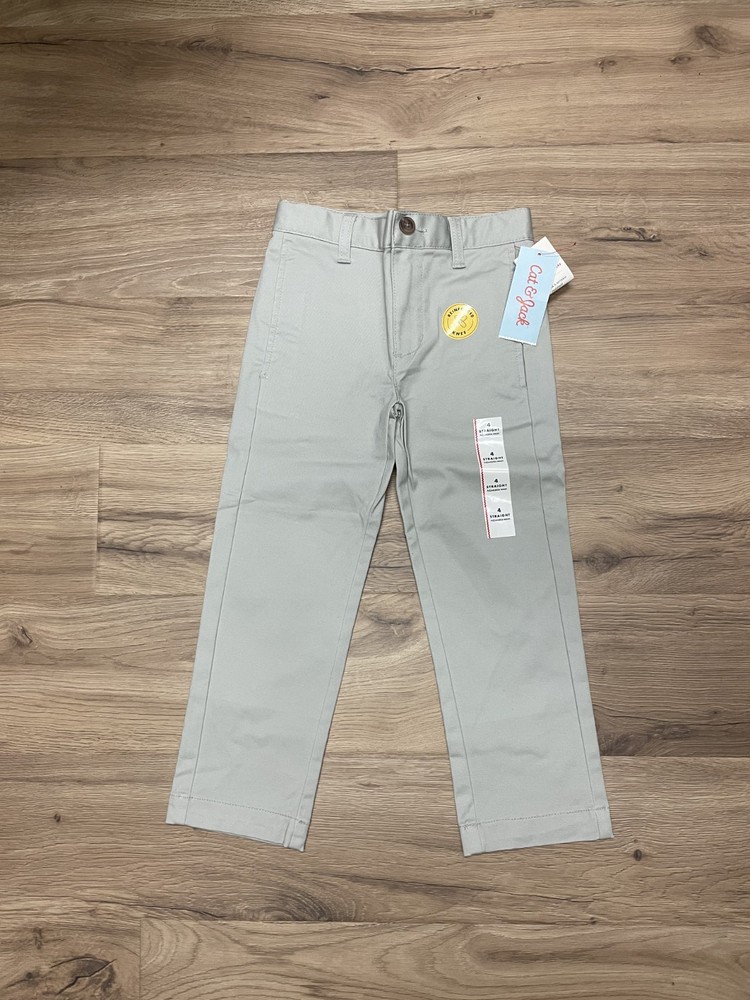 NWT Boys Cat & Jack Gray Pants School Uniform – Size 4