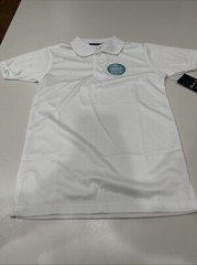 Galaxy By Harvic School Uniform Short Sleeve Boy’s Pique Polo Shirt White S(8)