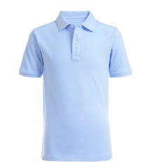 Nautica Boy School Uniform Short Sleeve Blue Size 8 4038