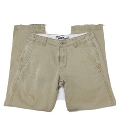 Junior Boy’s OLD NAVY Sz 28×30 Broken-In Khaki Cotton School Uniform Pants Good‼
