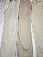 (3) Sz. 8R Khaki School Uniform Pants, 2 Pair of Wonder Nation & 1 Pair Of C&J