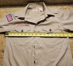 Boy Scouts Shirt Boys Uniform Youth Medium Boys Medium Long Sleeve Vintage L 14