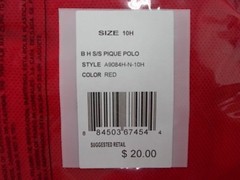 Boys French Toast $20 Uniform/Casual Red Polo Shirt Husky Size 10H – 18H