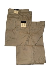 French Toast Boy’s School Uniform Adjustable Waist 2 Pant 2 Shorts Size 5, Khaki