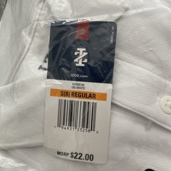 NWT Izod Boys Sz 8 White Uniform Performance Polo Shirts Moisture Wicking