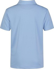 IZOD Polo Boys Blue Sz 10-12 Wrinkle Resistant Moisture Wicking School Uniform