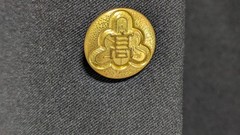 ^_^ Japanese SchoolBoy Uniform . Excellent . Black L~ XL. School Logo Button. 1