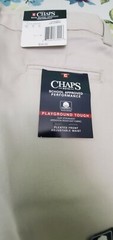 Chaps Boys’ School Approved Performance cement Pants Size 14 husky