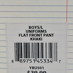 Lot of 2 Slazenger School Uniform Khaki Boys Pants Size Large NWT