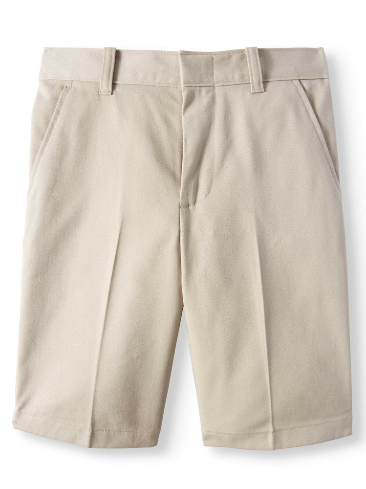 George Boys School Uniforms Flat Front Shorts Khaki Size 4-6 BUY MORE & SAVE 10%