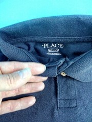 Place Boys Size Small S/P 5 – 6 Uniform Shirts Lot Short Sleeve Gray Navy EUC