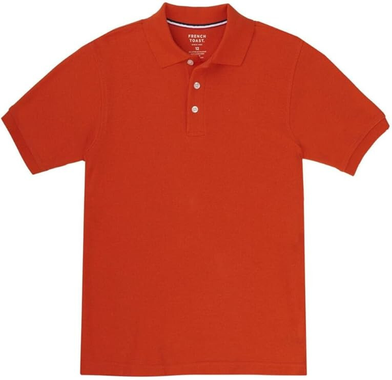 French Toast Unisex Short Sleeve School Uniform Pique Polo