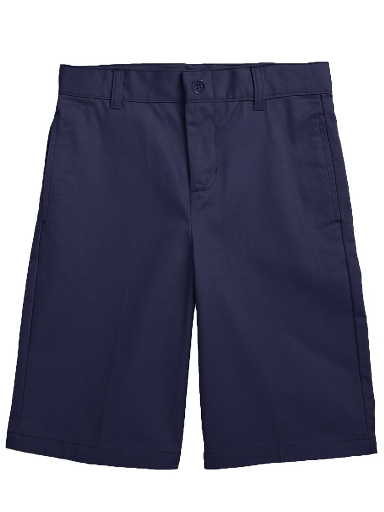 Boys Flat Front Twill Chino School Uniform Shorts Big Boys Little Boys Free Ship