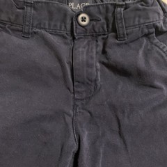 Boys Flat Front Navy Chino School Uniform Shorts Adjustable Waist Size 7 #1606