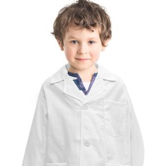 Kids Lab Coat for Kids White Durable Scientist Costume Comfortable and Simple