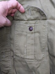 Vintage Boy Scouts Of America Shirt Boys XS Green Twill Button Front Uniform