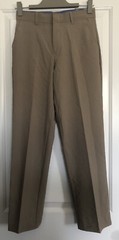 NWT Boy’s Izod Flat Front Stretch Pants Khaki Tan Size 14 Regular Uniform