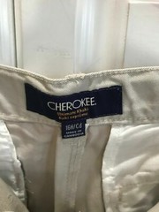 2-New Boys Cherokee Uniform Pants Size 16 Husky Adjustable Waist Oyster Color