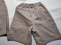 Kids School Uniform 2 Pair Size 12 Husky Bermuda Khaki Shorts