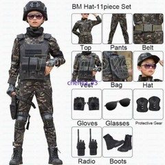 Children’s Spring Autumn Camouflage Suit Special Forces Tactic Training Uniform