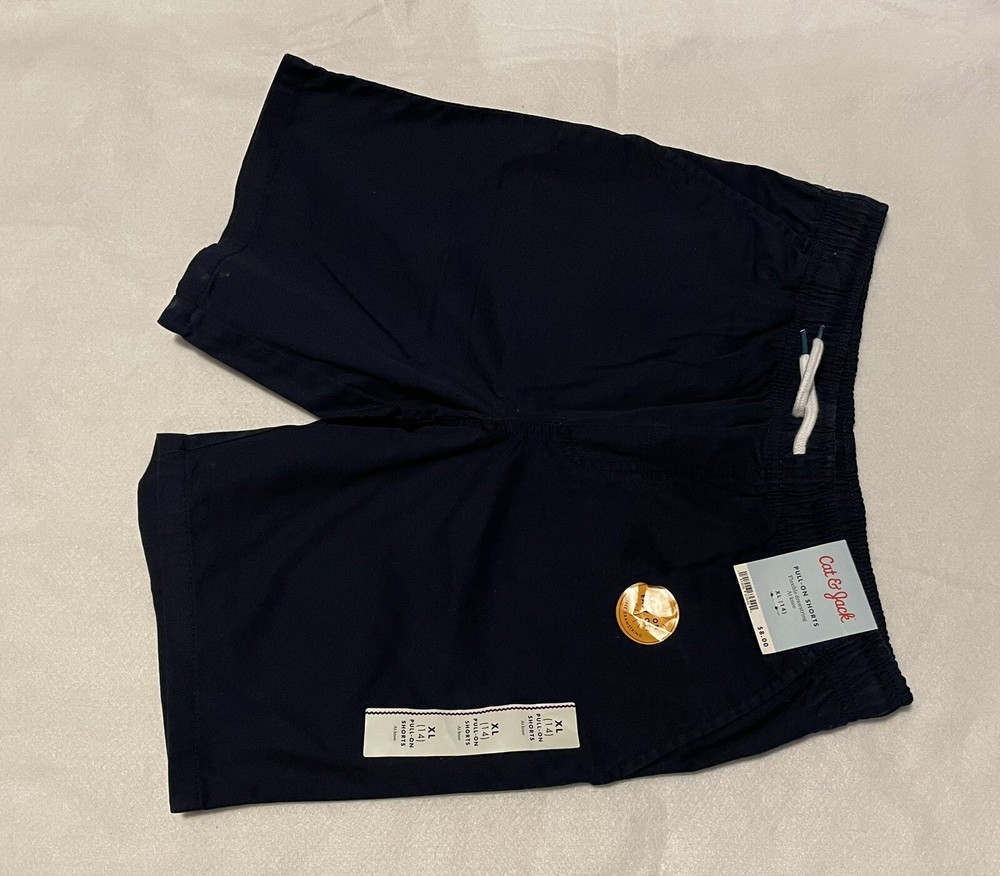 Cat & Jack Pull On Shorts XL ( 14 ) Navy Blue School Shorts