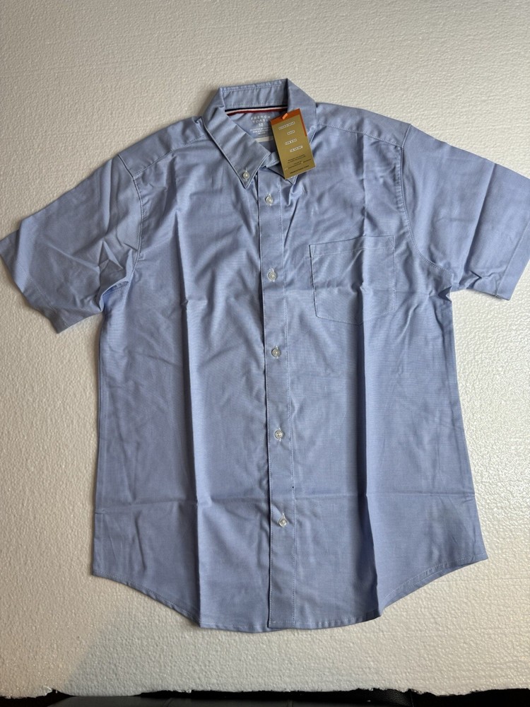 French Toast Boys School Uniform Short Sleeve Oxford Shirt, Sizes 18