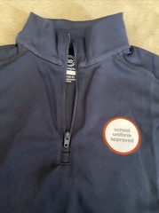 Wonder Nation Athletic Uniform Top Small 6/7 Boys Navy Blue Nwt