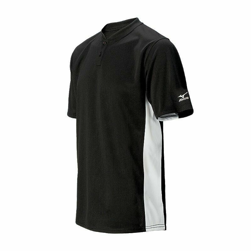 New Mizuno G2 Baseball Youth LARGE Boys Black & White Jersey