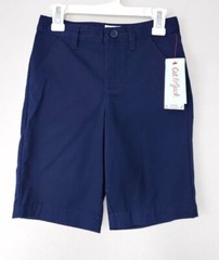 New Uniform Navy Blue Shirts Size 16 Husky Button Shorts Cat And Jack New W Tags