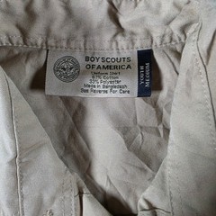 Boy Scouts of America Uniform Shirt Boys Youth Medium Tan Patches Webelos Bobcat