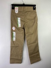 Boys Wonder Nation School Uniform Stretch Chino Pants Beige Size 7