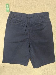 Gap Kids School Uniform Shorts Navy Blue Size 18 NWT Flat Front Chino