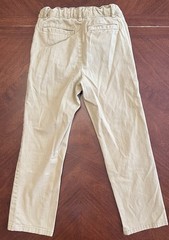 Boys Khaki Beige School Uniform Pants Adj Waist Size 6 The Children’s Place