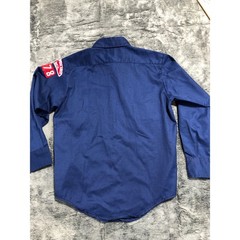 Boy Scouts of America Cub Scout Shirt Kids 12.5 Blue Long Sleeve Patches 478