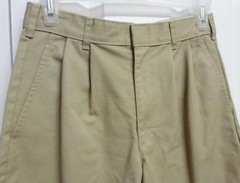 Sunshine School Uniform Boys Beige Pocket Pleated Khaki Short’s Size 28