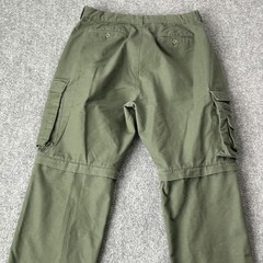 Boy Scouts Of America Pants Youth 34 Green Convertible Cargo Unhemmed