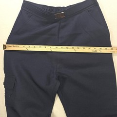 School Award Uniform Navy Blue Cargo Pants Wide Leg Silver Buckle Size 20