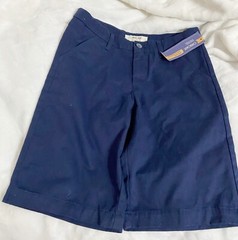 Cherokee, Youth Child Unisex Solid Navy Blue School Uniform Shorts, Size 14