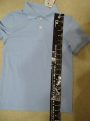 Cat & Jack Boys School Uniform Blue Polo Shirt-Smoke/Pet-free-S 6/7-NWT