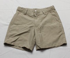 Nautica Boys’ Pull-On Adjustable Waist Uniform Twill Shorts JL3 Khaki Size 4 Reg