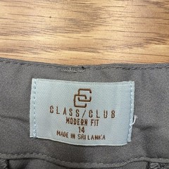 Class/Club Shorts Boys 14 Gray Modern Fit Comfort Stretch Chino School Uniform