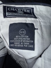 Navy Blue Charter School Uniform Shorts Size 11/12