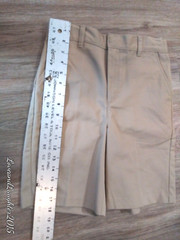 NEW School Uniform Shorts Boys Size 10 Khaki Adjustable Waist Band Unisex