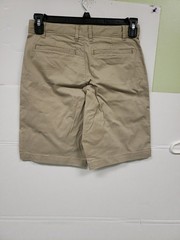 Cat & Jack Boys School Uniform Khaki Shorts Beige Stretch Sz 12 Husky NWT